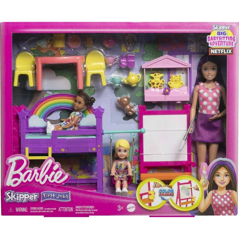 Barbie Skipper Babysitters Niñera + Accesorios