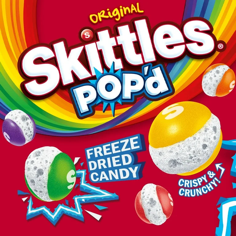Skittles POP’d Original Tamaño Grande 155g