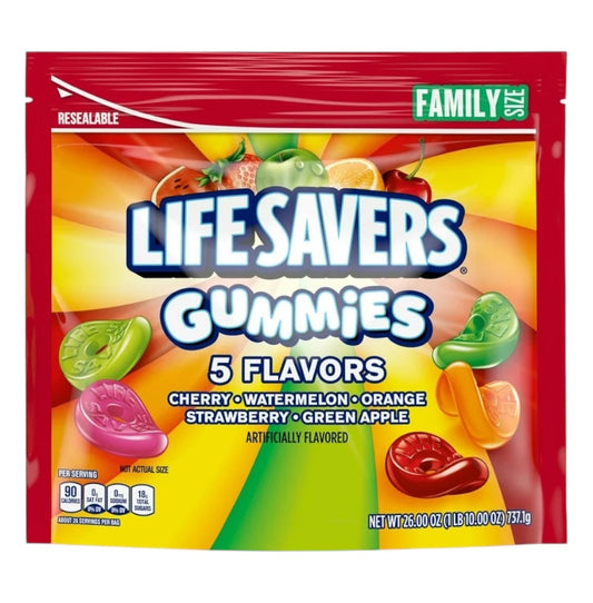 Gomitas Lifesavers 5 Flavors Tamaño Familiar 411g