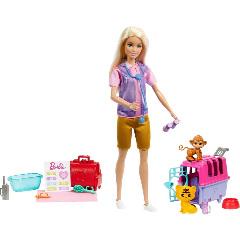 Muñeca Barbie Rescue & Recovery Rescate Animal + Accesorios