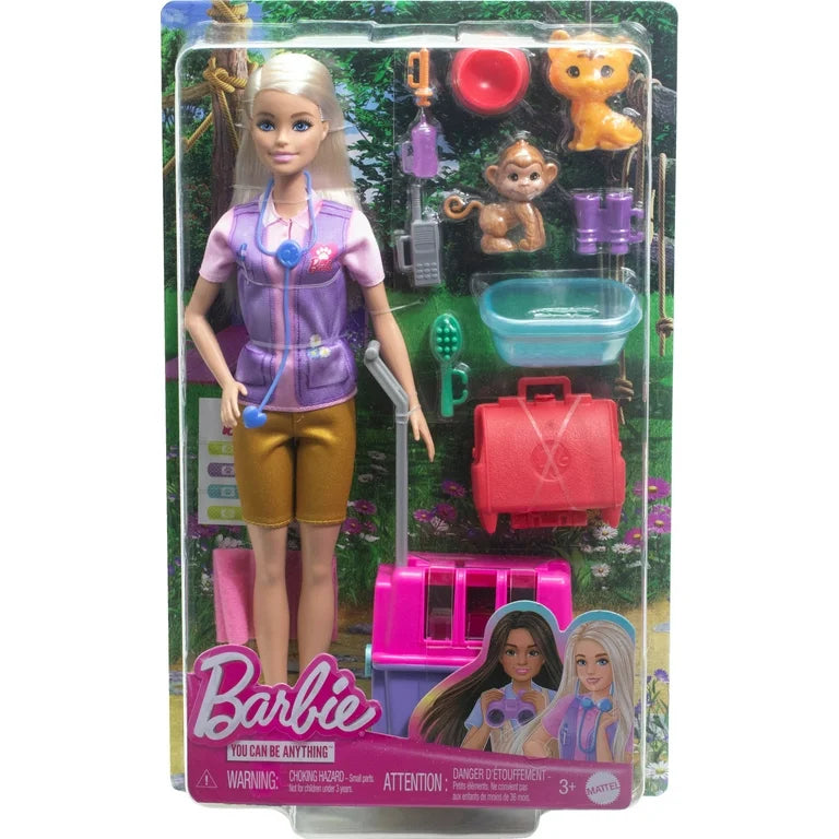 Muñeca Barbie Rescue & Recovery Rescate Animal + Accesorios