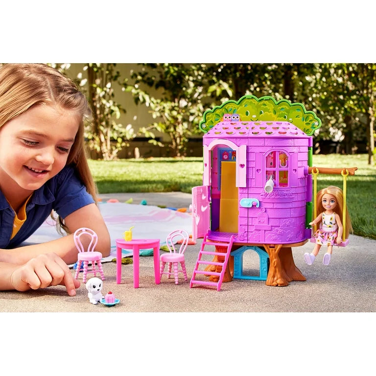 Muñeca Barbie Chelsea Treehouse Casa del Árbol + Accesorios