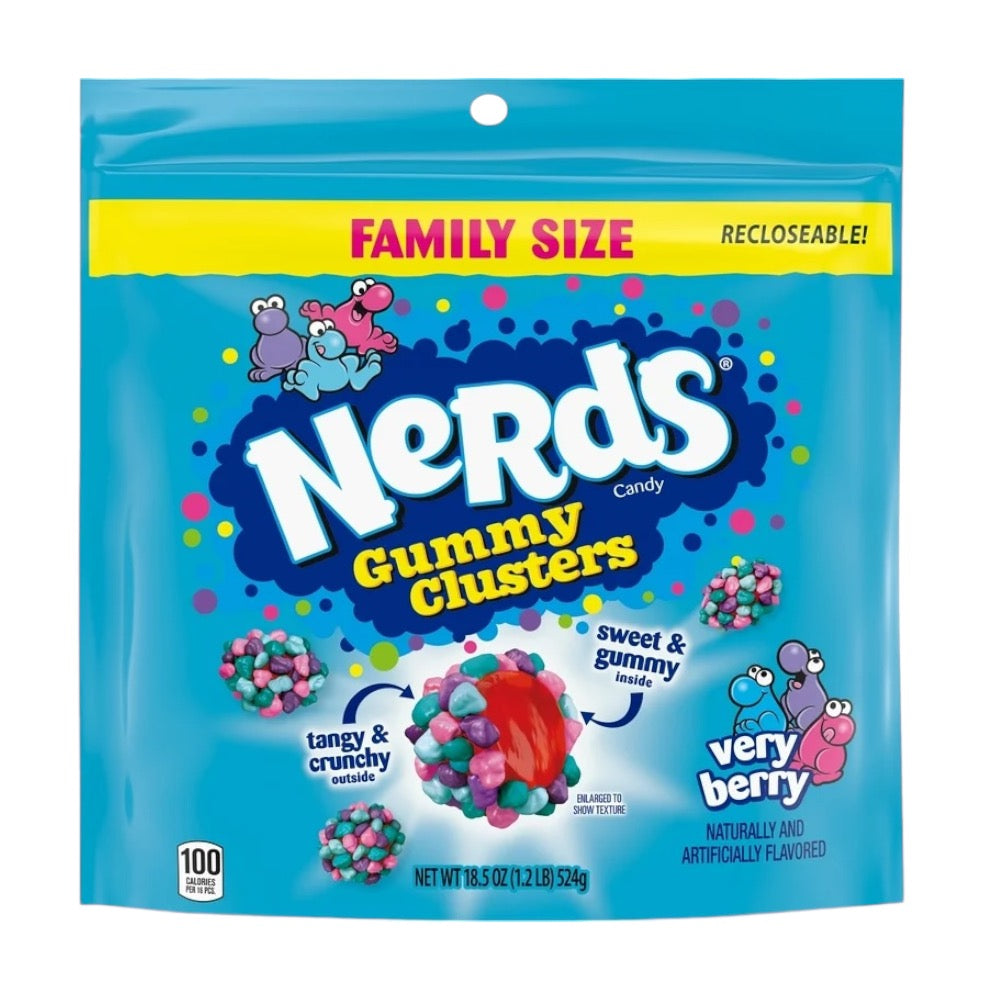 Nerds Gummy Cluster Very Berry Gomitas Tamaño Familiar 524g