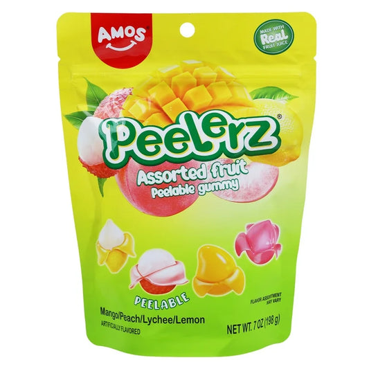Gomitas Surtidas Pelables Amos Peelerz Tamaño Grande 198g