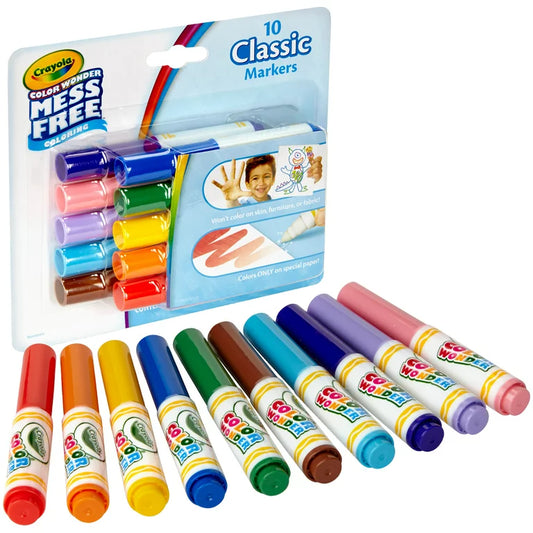 Marcadores Crayola Clásicos Wonder Mini Markers x10
