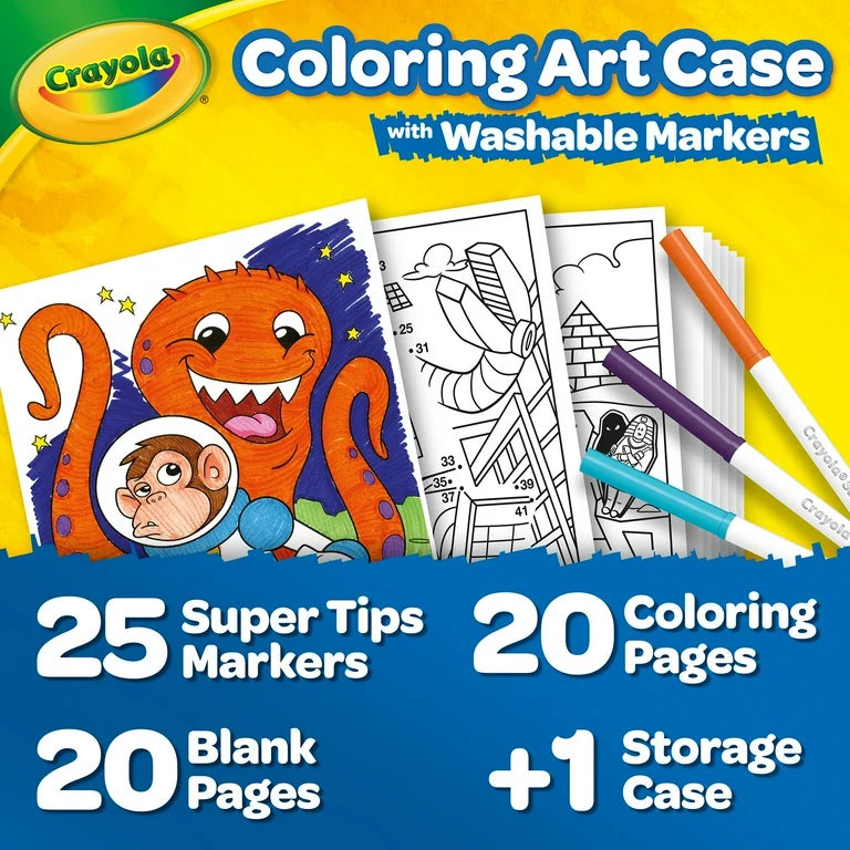 Kit de Marcadores Crayola Lavables Create & Color + Accesorios