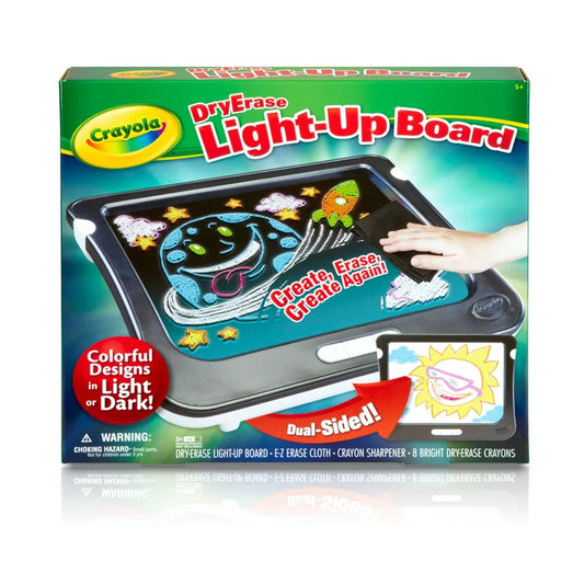 Tablet Crayola Iluminada Borrable Portátil Dry Erase Light-Up Board + Accesorios