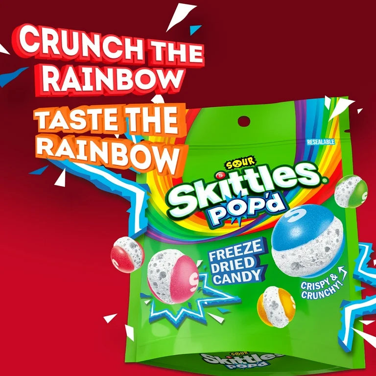 Skittles POP’d Sour Tamaño Grande 155g