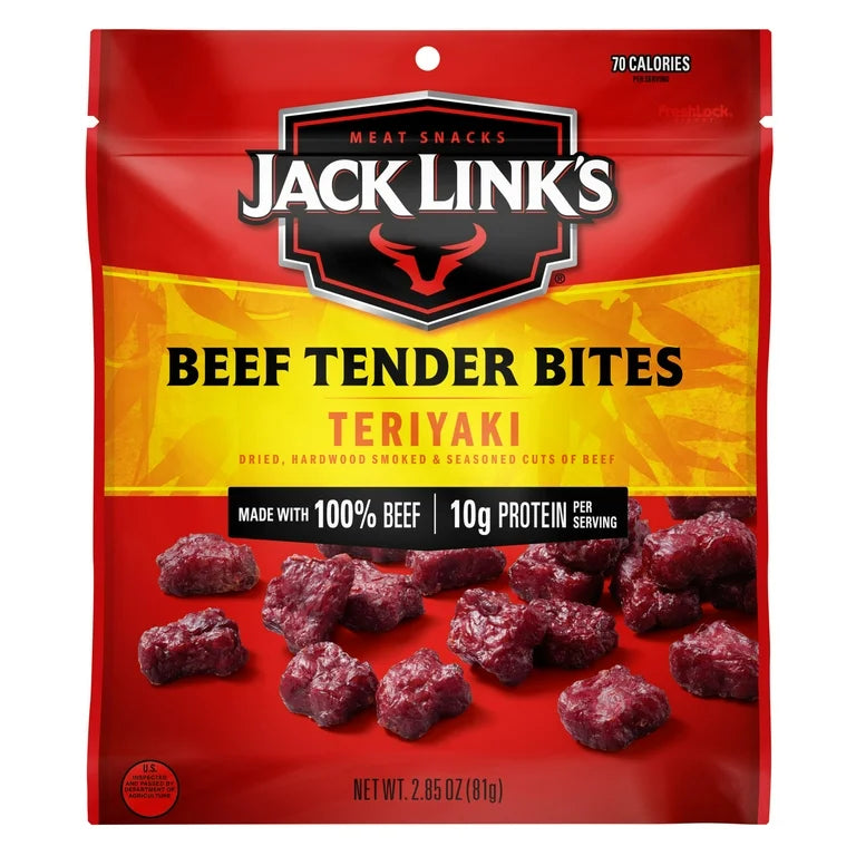 Jack Link’s Beef Tender Bites Teriyaki 10g Proteína 81g
