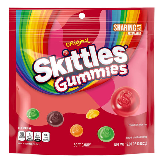 Gomitas Skittles Gummies Original Tamaño Familiar 340g