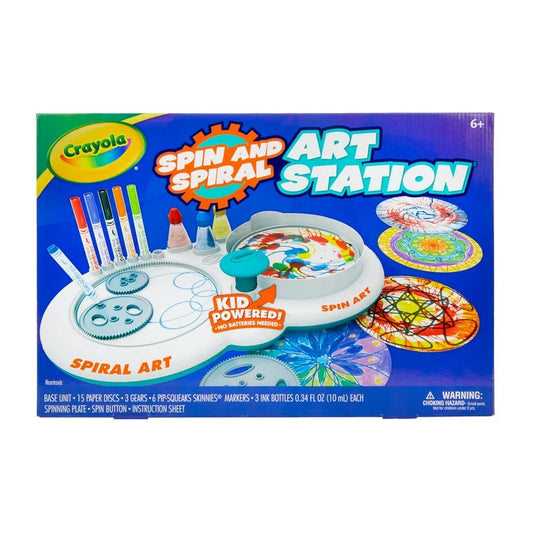 Crayola Spin Pintura Giros Spin & Spiral Art Station + Accesorios