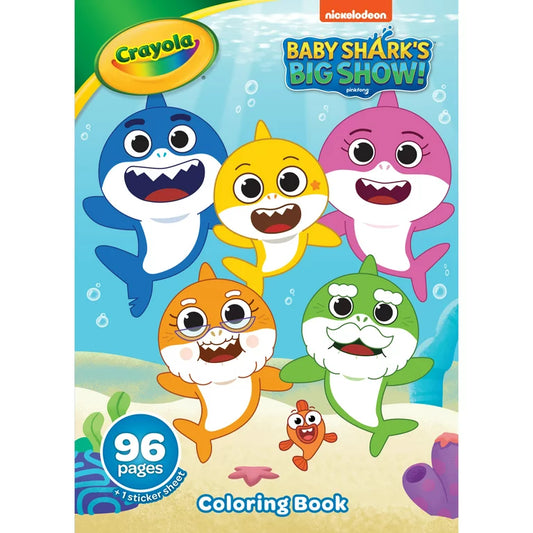 Block Crayola para Colorear Baby Shark + Stickers