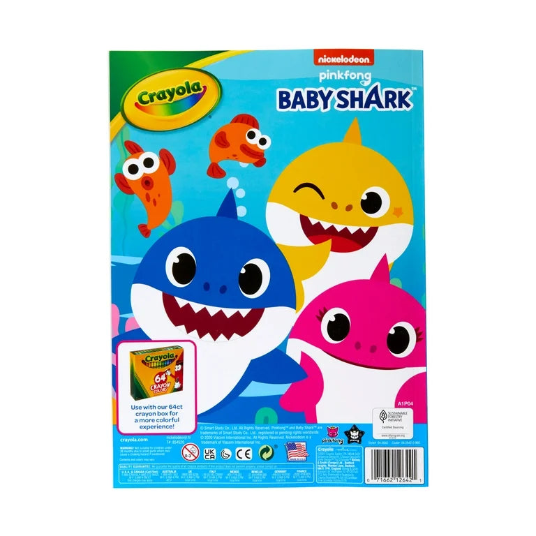 Block Crayola para Colorear Baby Shark + Stickers