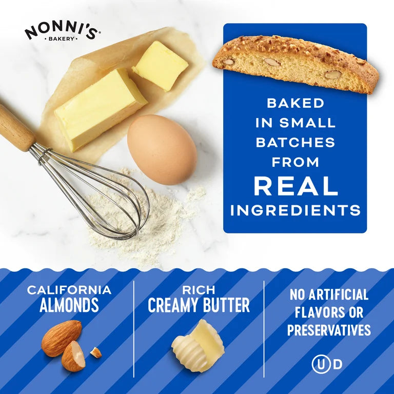 Biscotti Almendras Nonni’s Bakery Original x8 Unidades - 156g