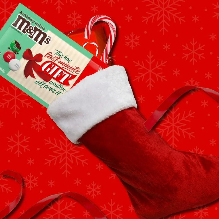 NAVIDAD: M&M’S Menta Regalo Tamaño Grande 80g