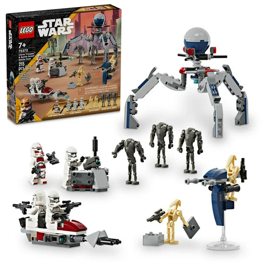 Set Lego Star Wars Batalla de Soldados Clon y Droides de Batalla