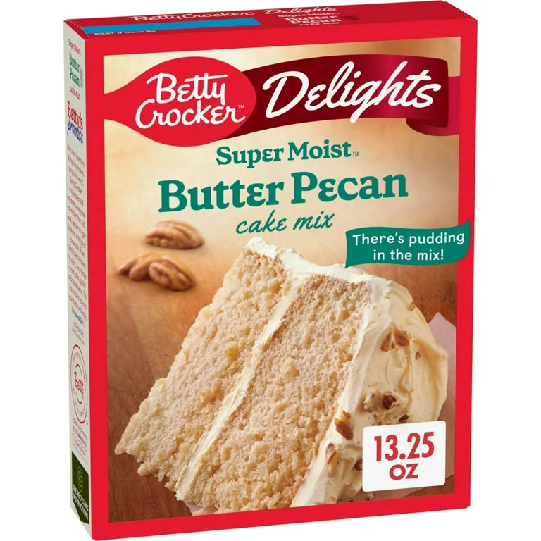 Premezcla Betty Crocker Pastel Nueces & Mantequilla Butter Pecan 375g
