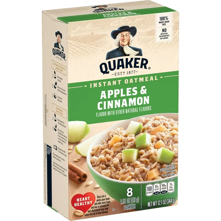 Avena Instantánea Quaker Manzana & Canela 344g