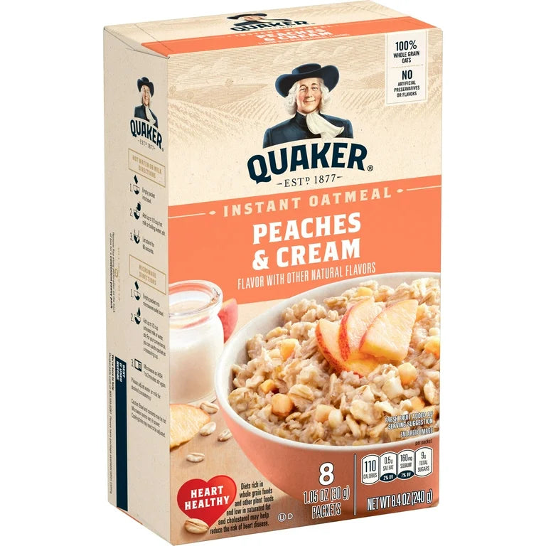Avena Instantánea Quaker Peaches & Cream 240g