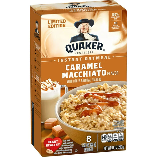 EDICIÓN LIMITADA: Avena Instantánea Quaker Caramel Macchiato 240g