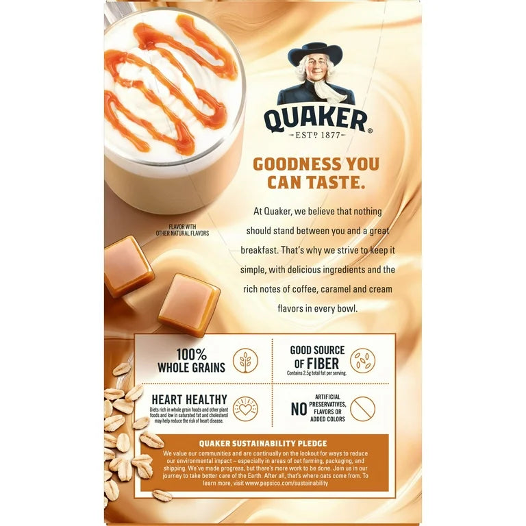 EDICIÓN LIMITADA: Avena Instantánea Quaker Caramel Macchiato 240g