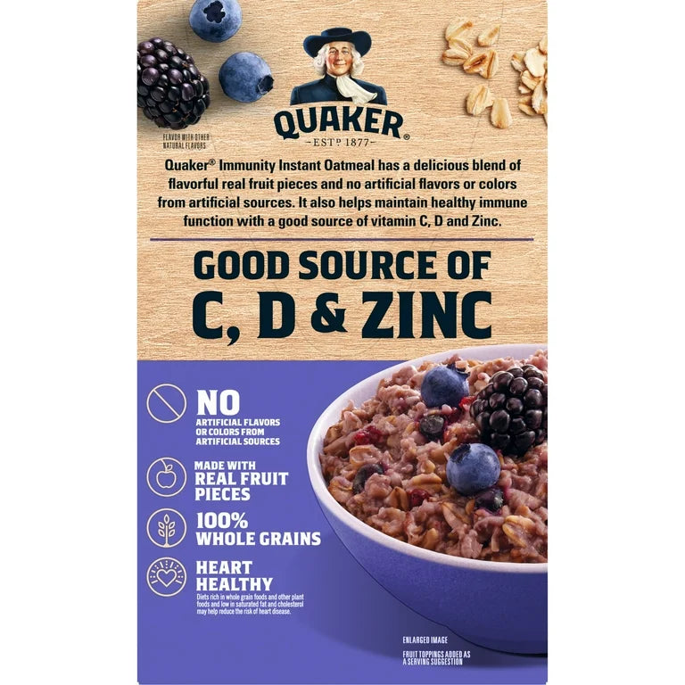 Avena Instantánea Quaker Inmunity Moras & Arándanos 240g