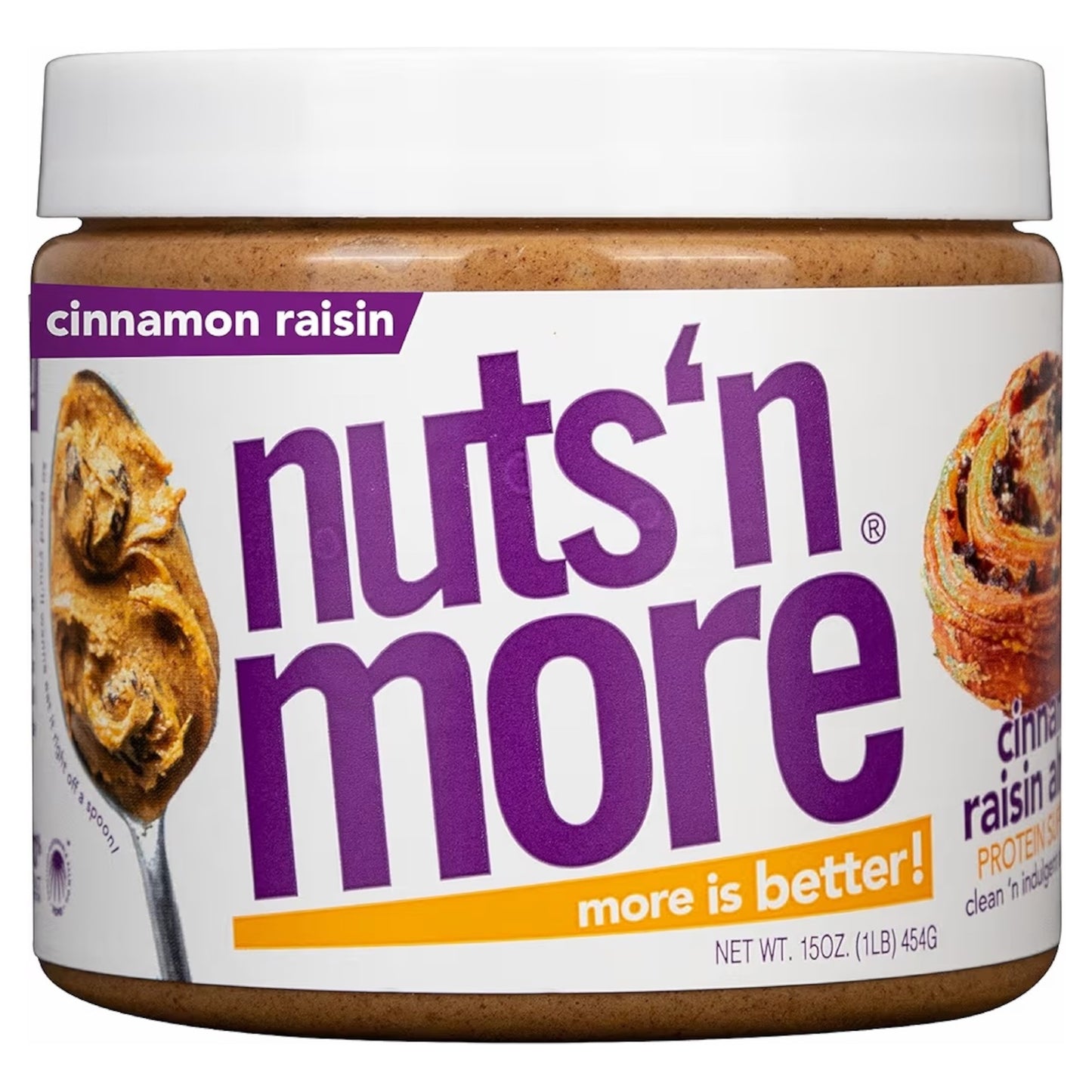 Mantequilla De Almendras Nuts ‘N More Canela & Pasas 454g