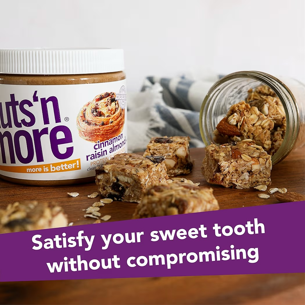 Mantequilla De Almendras Nuts ‘N More Canela & Pasas 454g