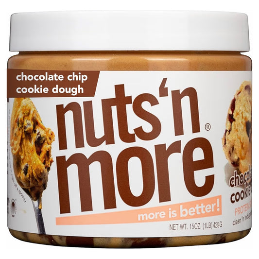 Mantequilla De Maní Nuts ‘N More Chocolate Chip Cookie Dough 429g