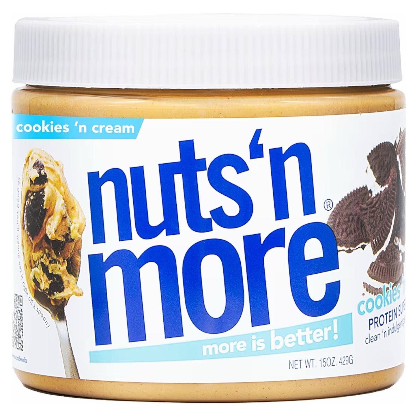 Mantequilla De Maní Nuts ‘N More Cookies ‘N Cream 429g