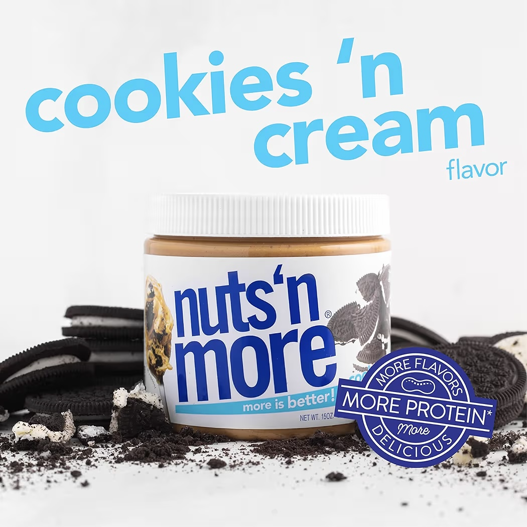 Mantequilla De Maní Nuts ‘N More Cookies ‘N Cream 429g