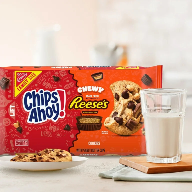 Galletas Suaves Chips Ahoy Reese’s Chewy Tamaño Familiar 403g