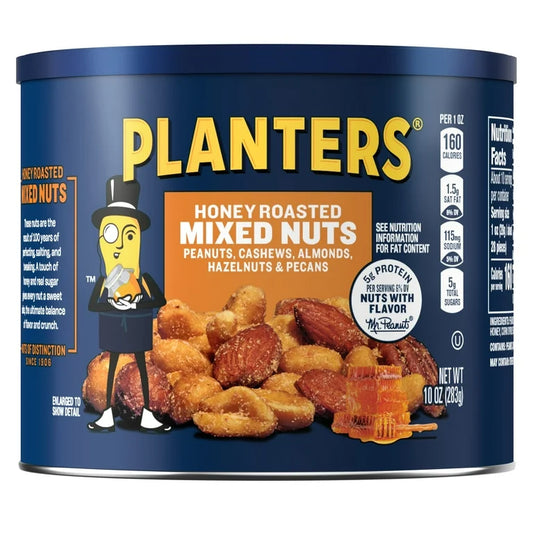 Nueces Mixtas Planters Honey Roasted 283g
