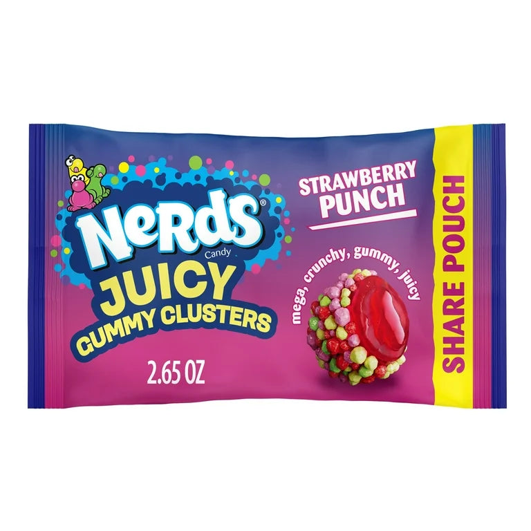 Gomitas Nerds Juicy Gummy Clusters Strawberry Punch 75g