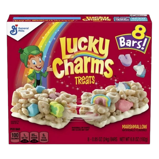 Barras Cereal Lucky Charms Marshmallow x8 Unidades - 192g