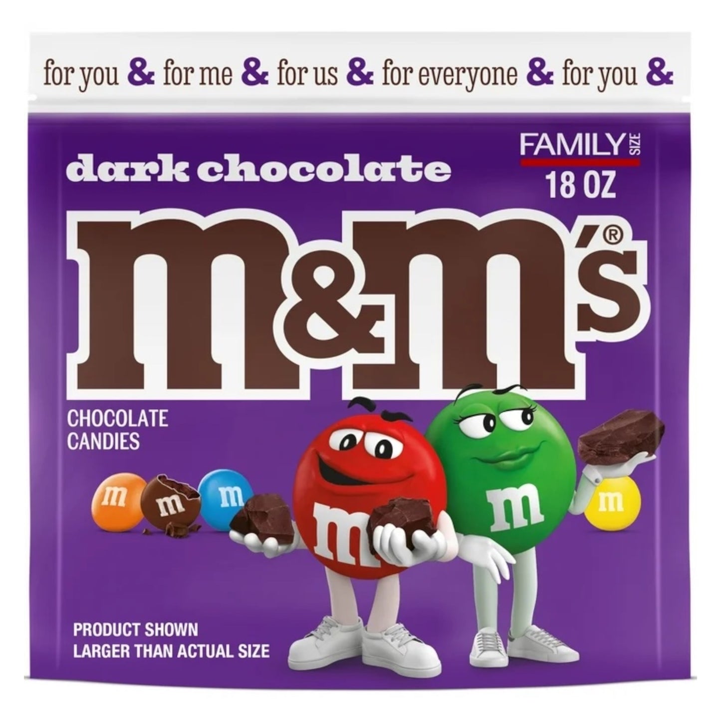 M&M’S Dark Chocolate Tamaño Familiar 510g