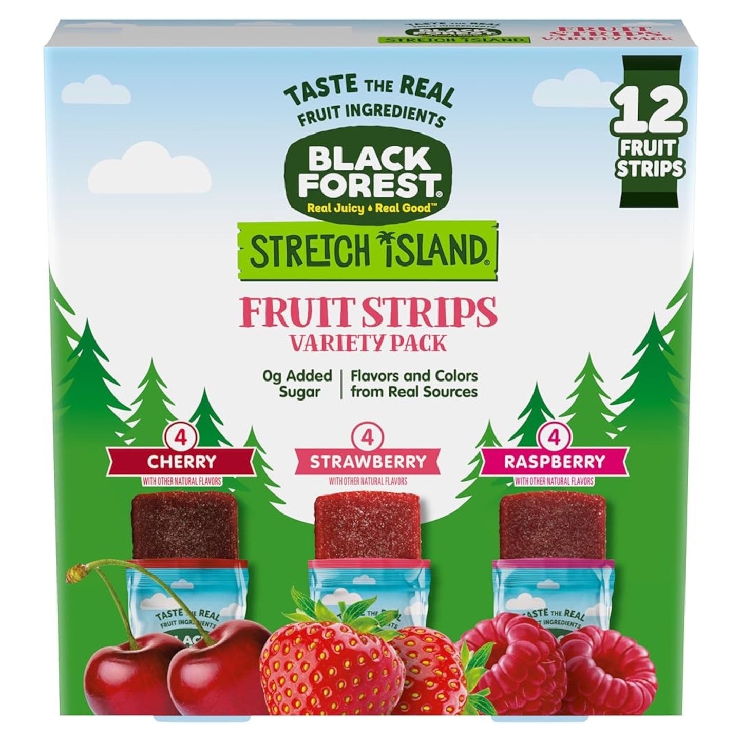 Snacks Fruta Real Black Forest Fruit Strips Sin Azúcar Añadida x12 Unidades - 168g