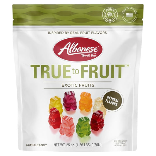 Gomitas Gluten Free Albanese Exotic Fruits Tamaño Grande 708g