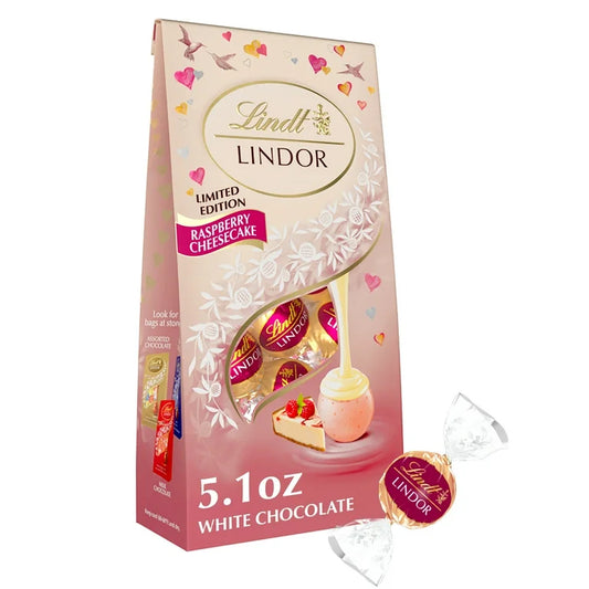 VALENTINE: Chocolates Lindt Lindor Bombones Cheesecake Frambuesa 144g