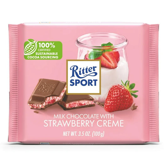 Chocolate Ritter Sport Fresas & Crema 100g