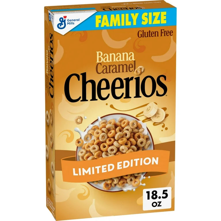 EDICIÓN LIMITADA: Cereal Proteico Gluten Free Cheerios Banana & Caramelo Tamaño Familiar 524g