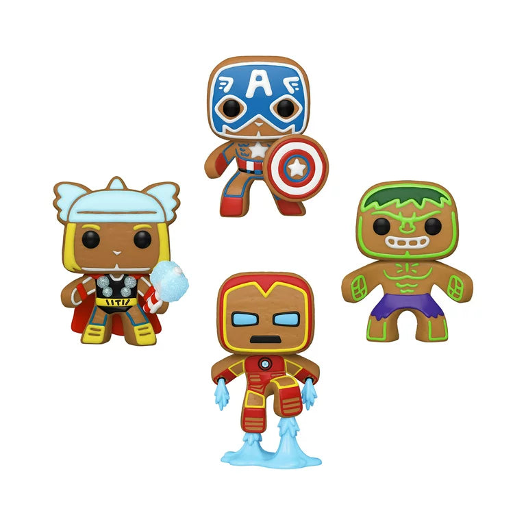 Funko Pop! Marvel: Holiday Gingerbread x4