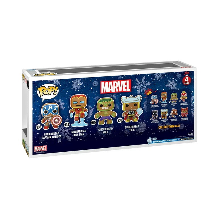 Funko Pop! Marvel: Holiday Gingerbread x4