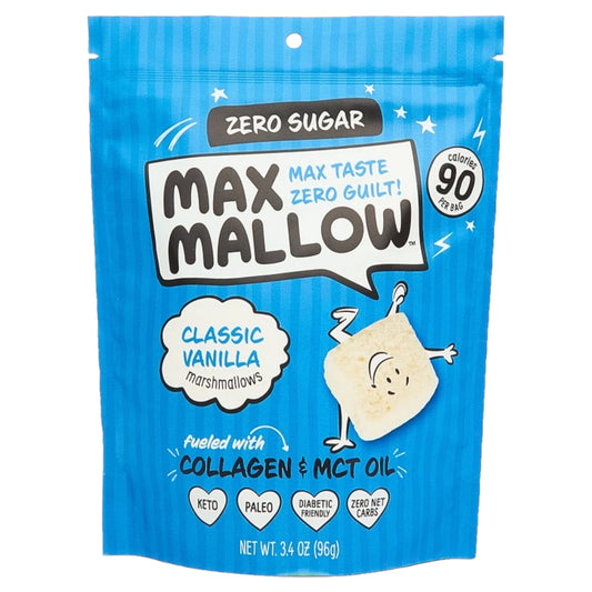 Marshmallows Sin Azúcar Max Mallow Vainilla Clásica 96g