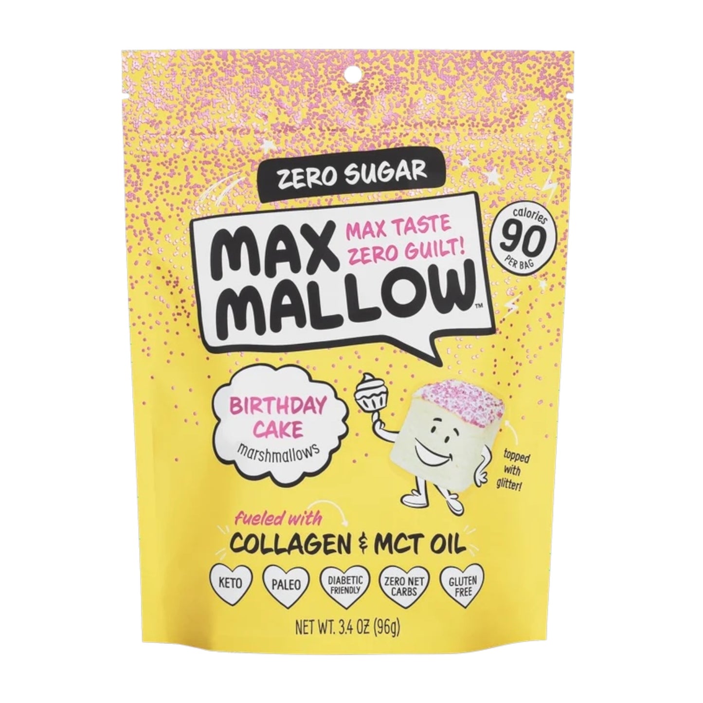 Marshmallows Sin Azúcar Max Mallow Birthday Cake 96g
