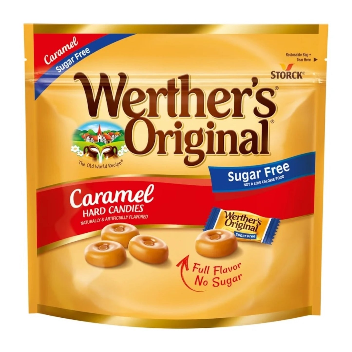 Werther’s Original Hard Candy Caramelo Sin Azúcar 218g