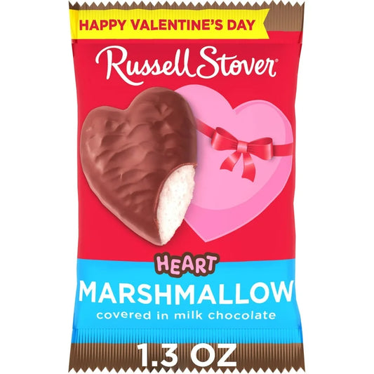 VALENTINE: Marshmallow Russell Stover Chocolate Corazón 37g