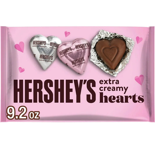 VALENTINE: Chocolates Hershey’s Extra Creamy Hearts 260g