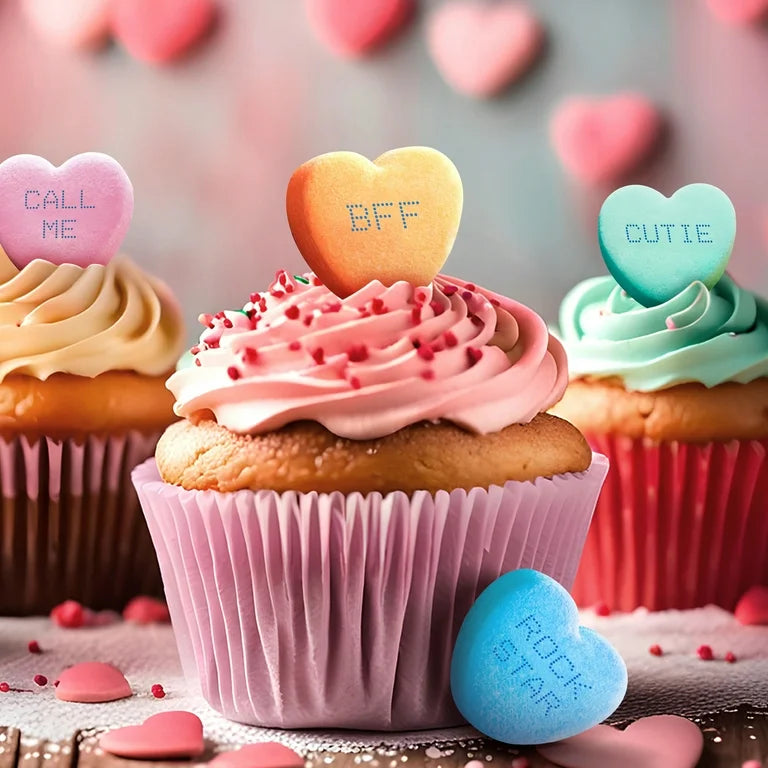 VALENTINE: Dulces Clásicos Brach’s Conversation Hearts Tamaño Grande 283g