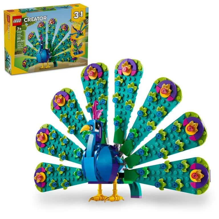 Set Lego Creator 3 en 1 Pavo Real Exótico